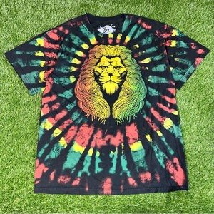ODM Lions Head Reggae Bob Marley T Shirt Large (H)